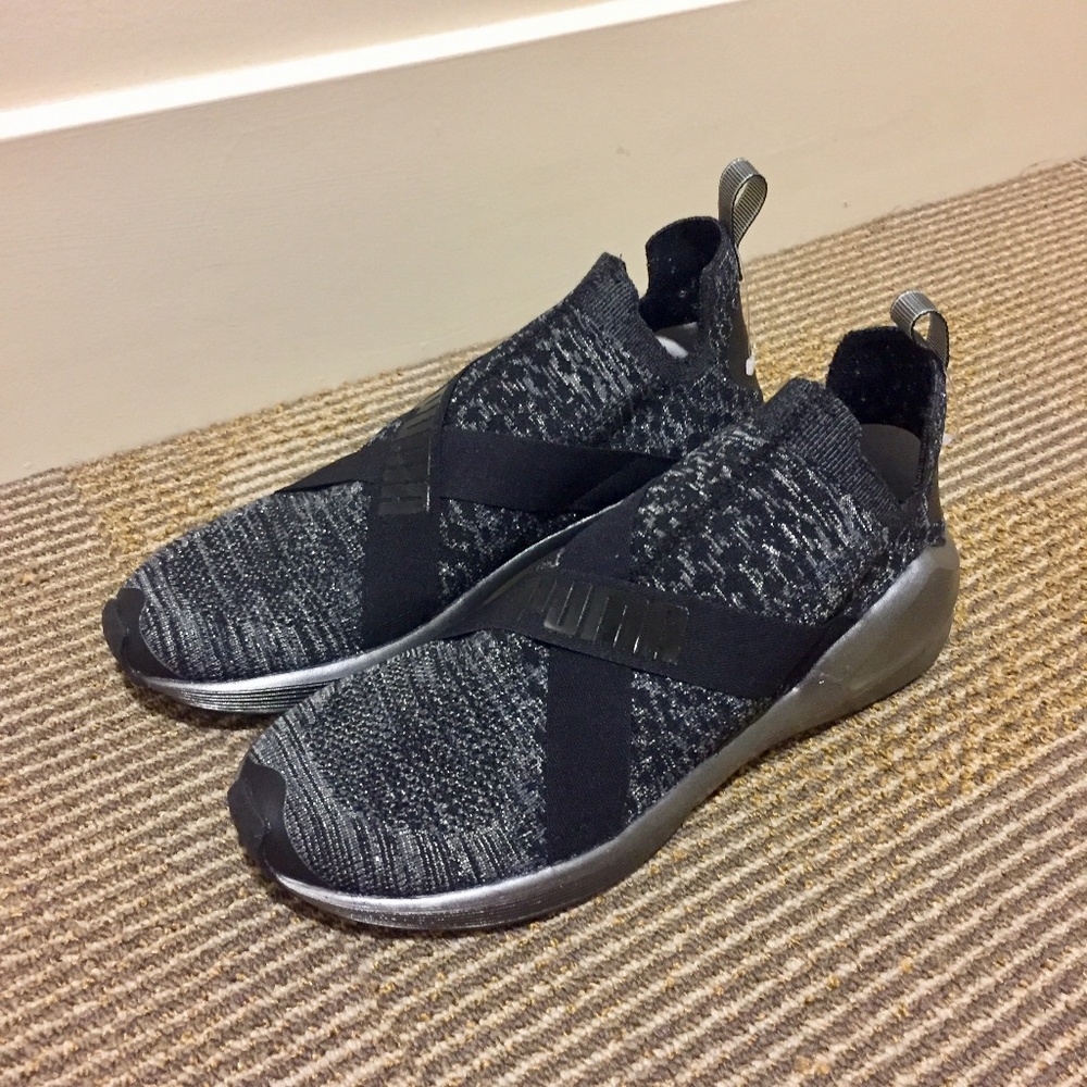 Puma Fierce Evoknit, Black/Silver Metallic NEW